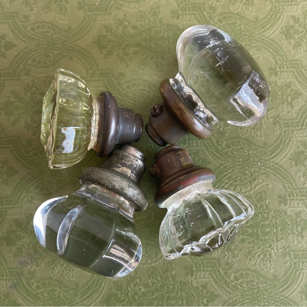 Vintage Glass Door Knobs